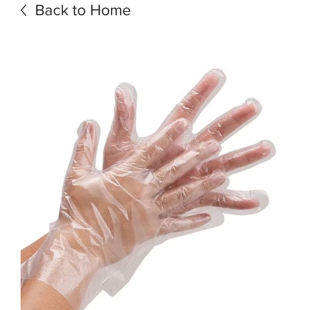 Green and White Polyethylene     Gloves Box bundle